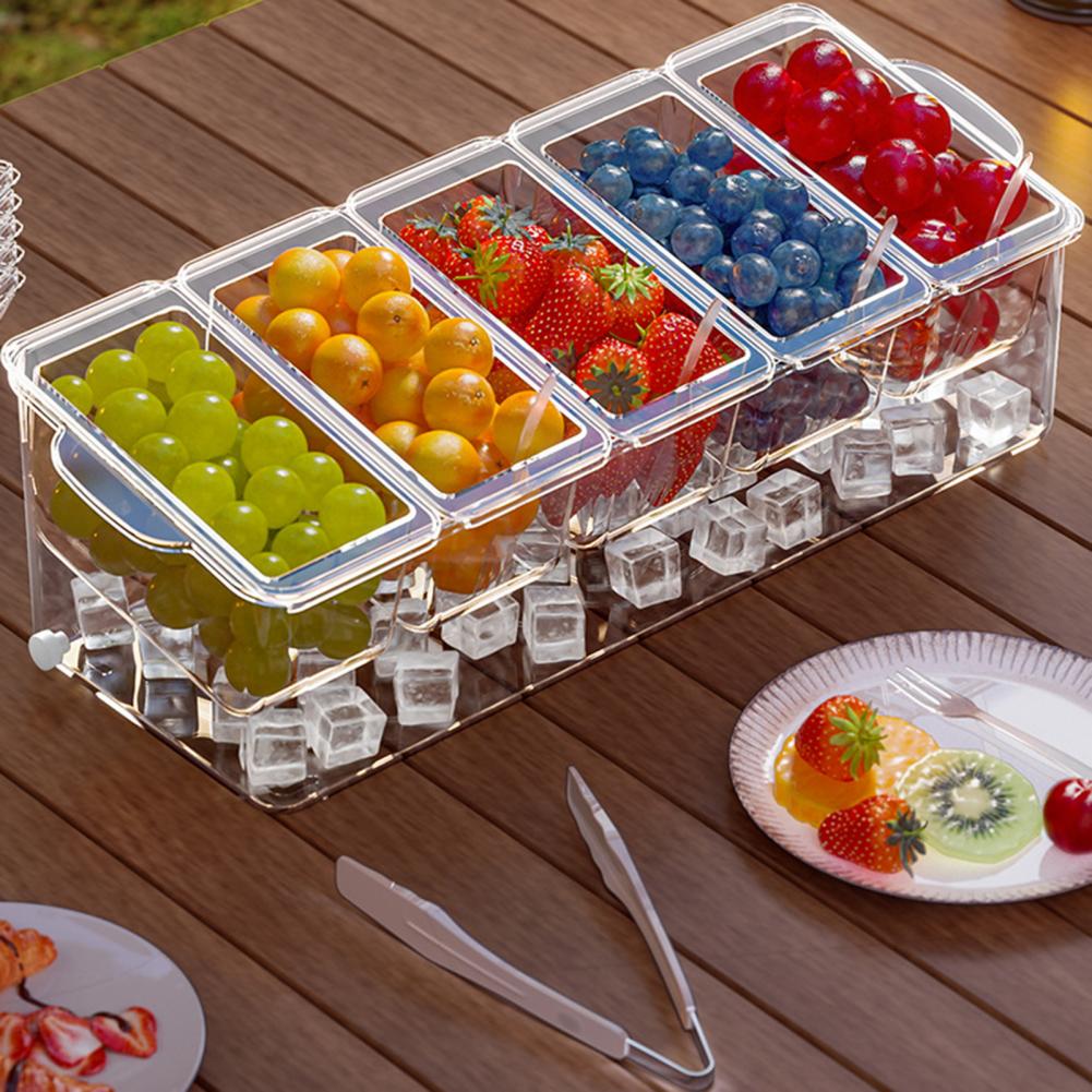 Garnish Tray Set - 2026 Taco Bar Serving Set for
