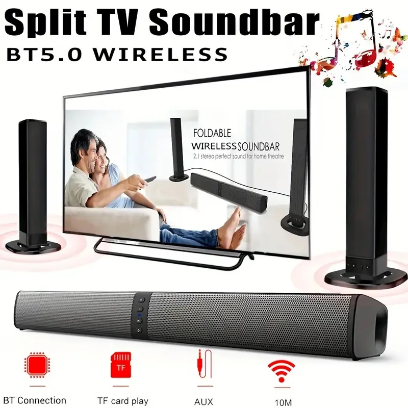 Home Bar And Theater - Wireless Bluetooth TV Sound Bar 2