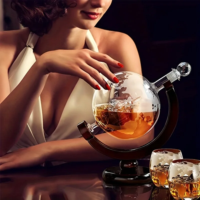 850ml Whiskey Globe Decanter S - đánh giá và giá Decanter Globe Set