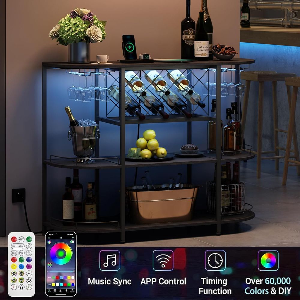 Black 3-Tier Coffee Table with - đánh giá và giá Home Bar And Kitchen