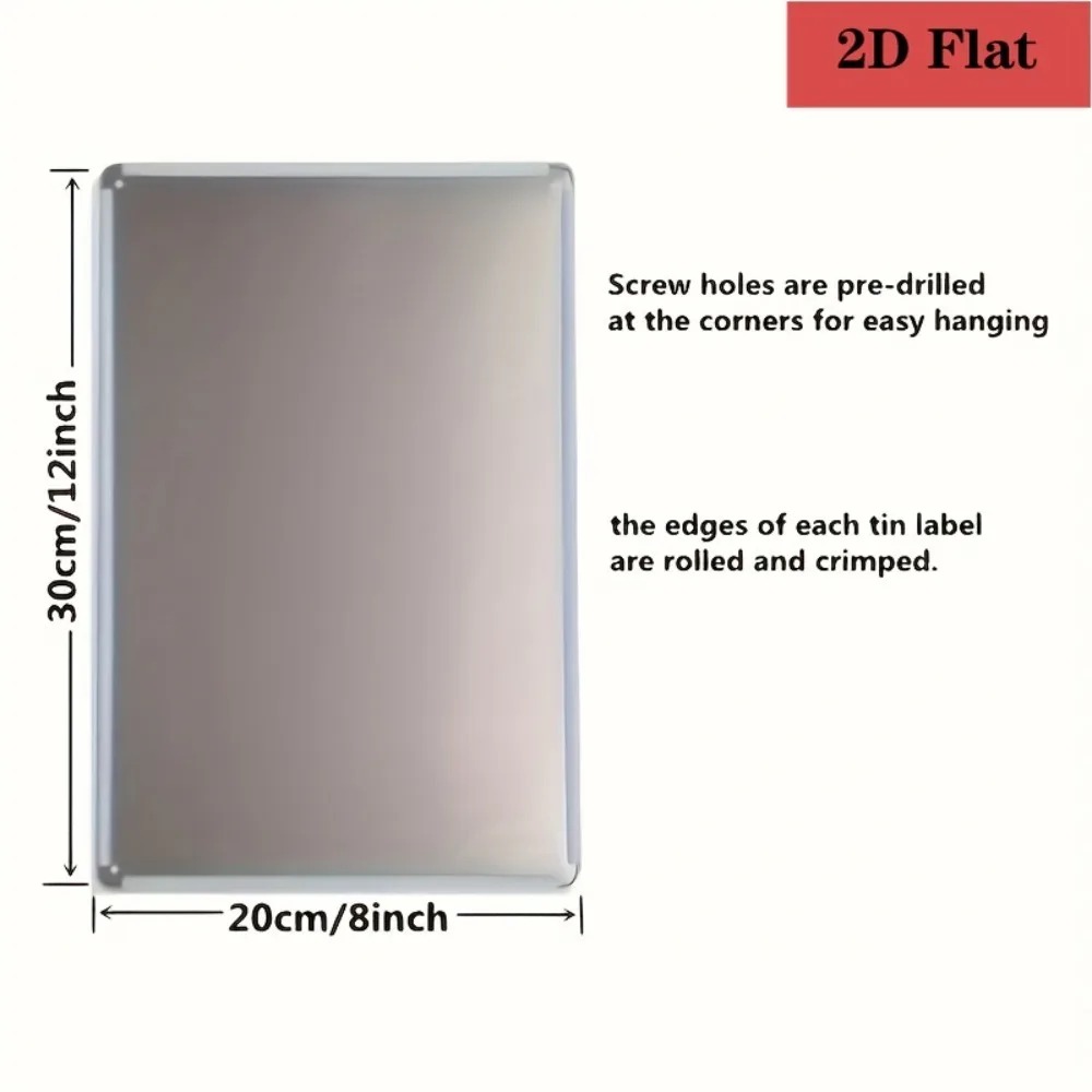 8×12Inch Customizable Metal Pl - đánh giá và giá Home Bar Cafe