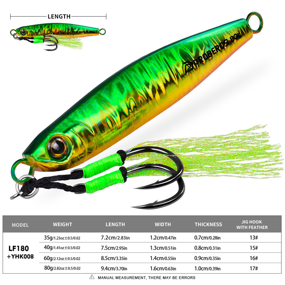 LHFSH 35g-80g Long Cast Metal  - đánh giá và giá Jigger Double Sided