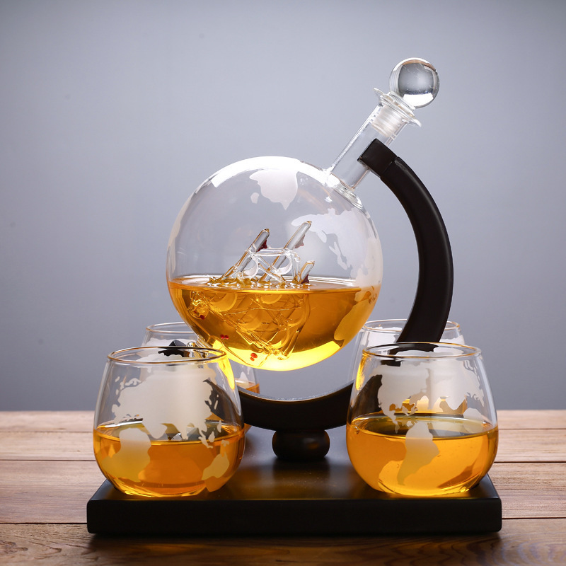 Globe Decanter Sailing Whiskey - đánh giá và giá Decanter Globe Set