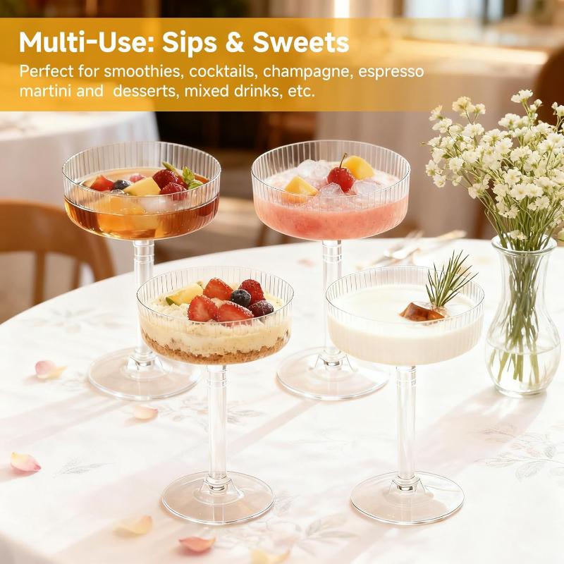 Clear Plastic Martini Dessert  - đánh giá và giá Home Bar Supplies