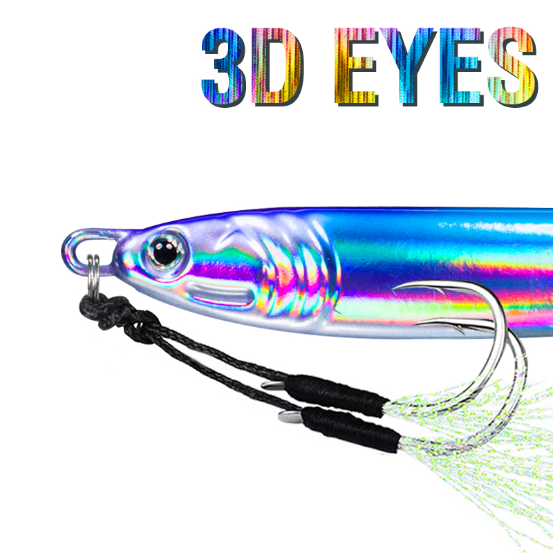 7Pcs 40g 60g 80g 100g Luminous - đánh giá và giá Jigger Double Sided