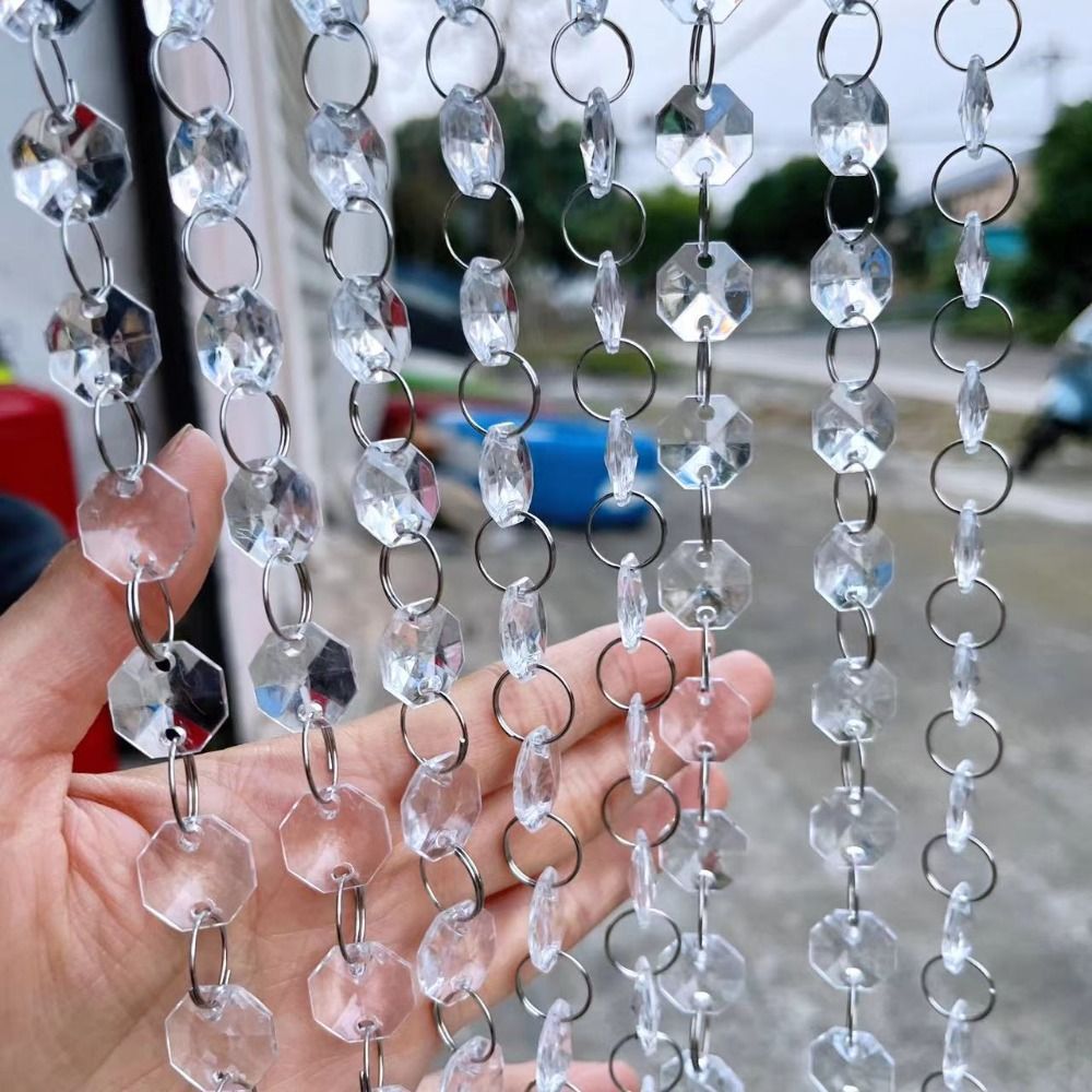10PCS 100cm Clear Beaded Curta - đánh giá và giá Home Bargains