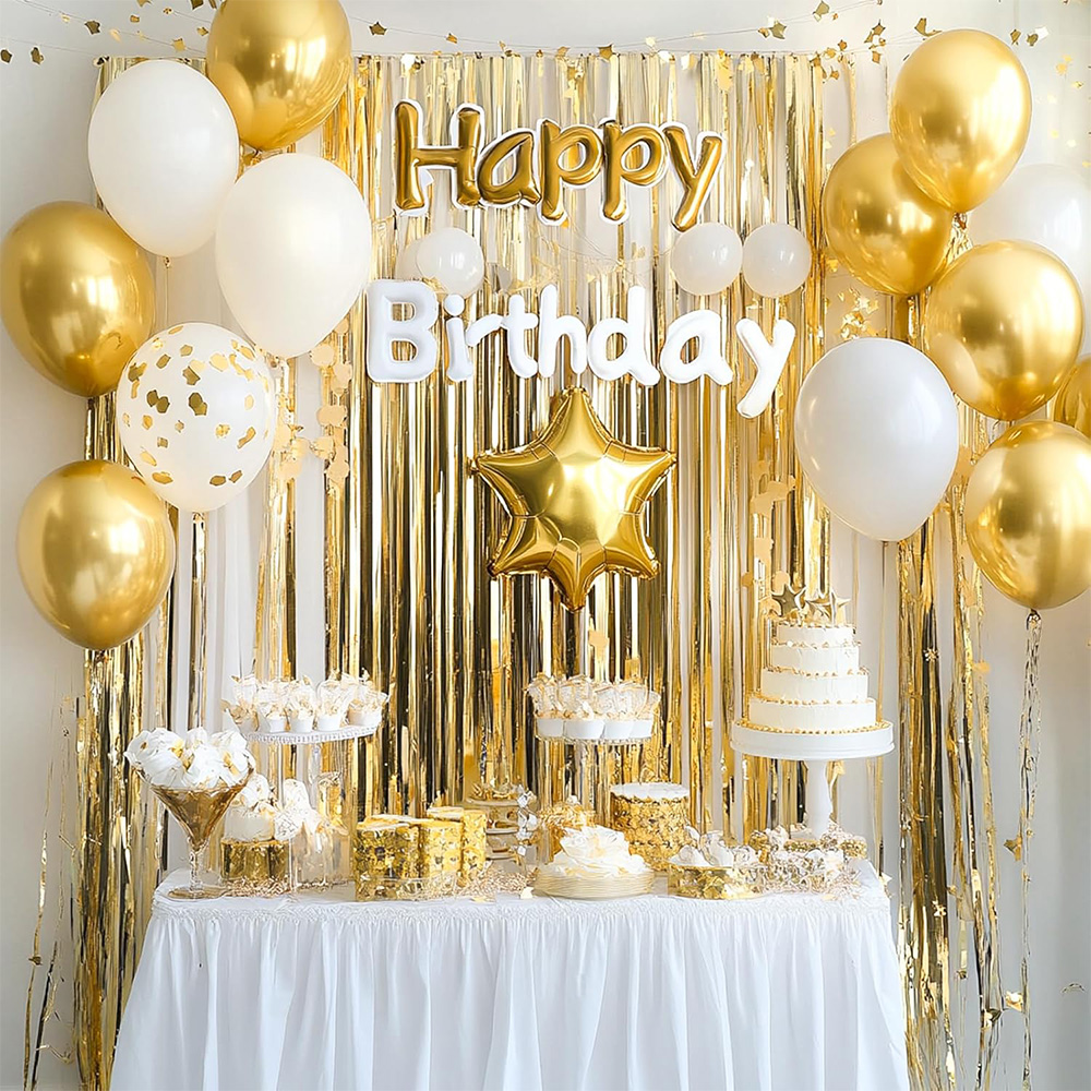 2Pack Gold Metallic Foil Tinse - đánh giá và giá Home Bargains