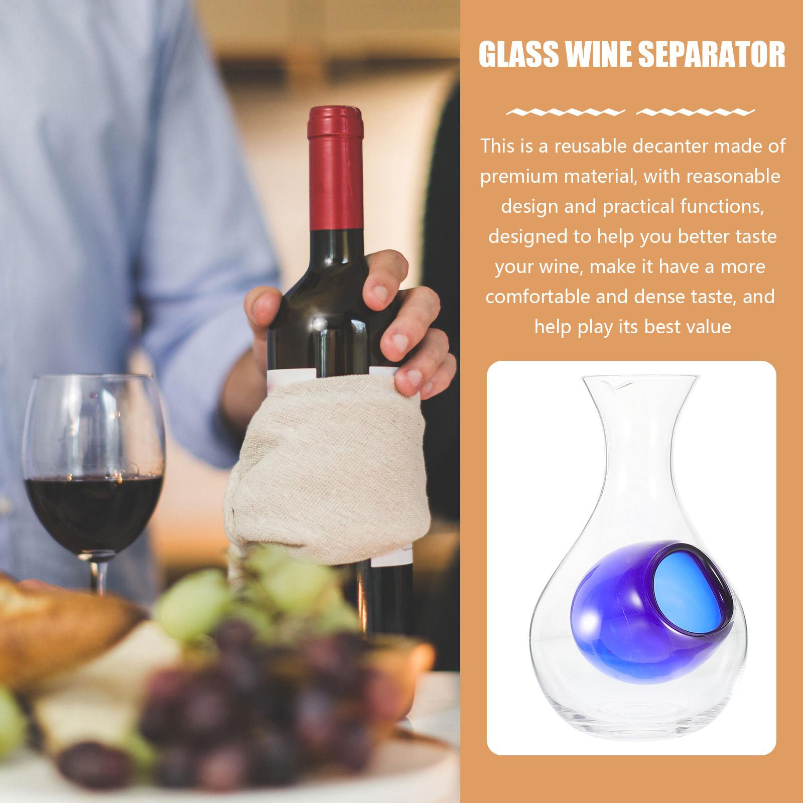 Reusable Wine Decanter Premium - đánh giá và giá Home Bar Supplies