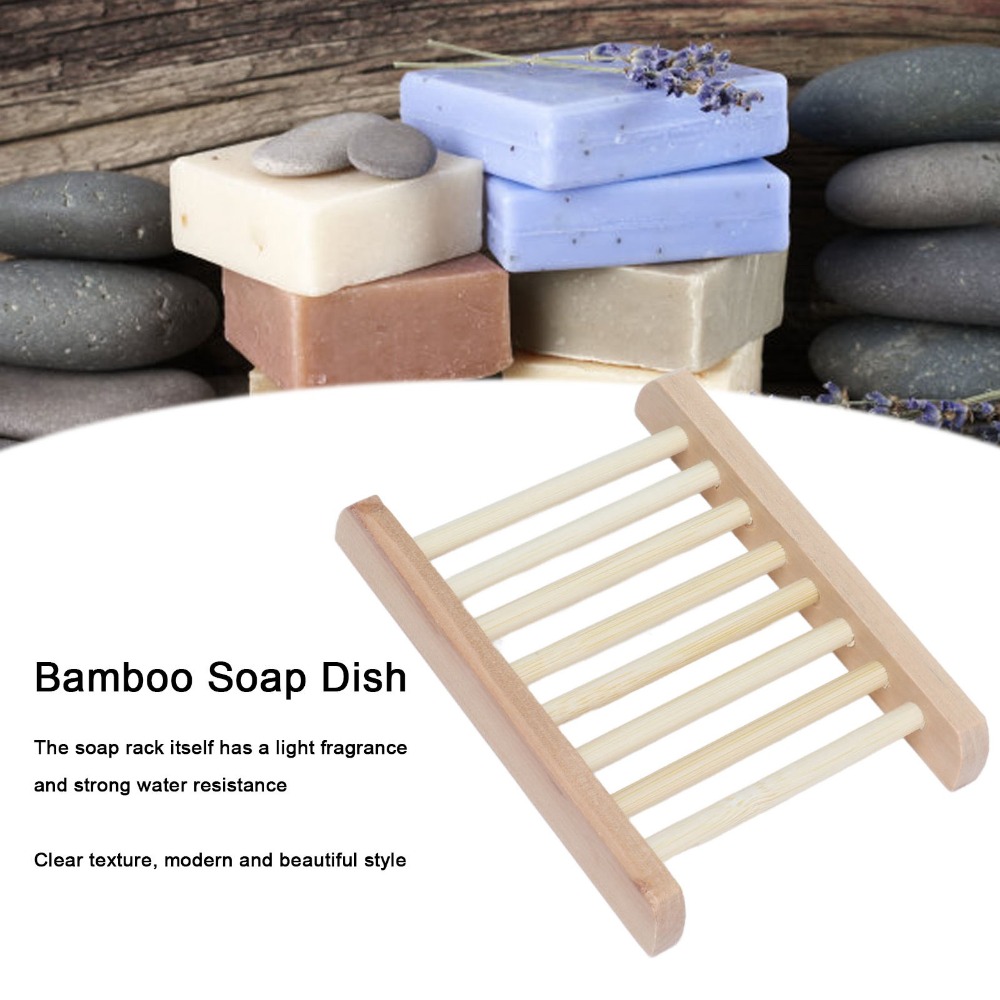 5 PCS Natural Wood Soap Dish S - đánh giá và giá Home Bar Supplies