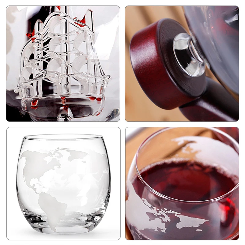 Whisky Kính Bộ Quả Cầu Pha Lê  - đánh giá và giá Decanter Globe Set