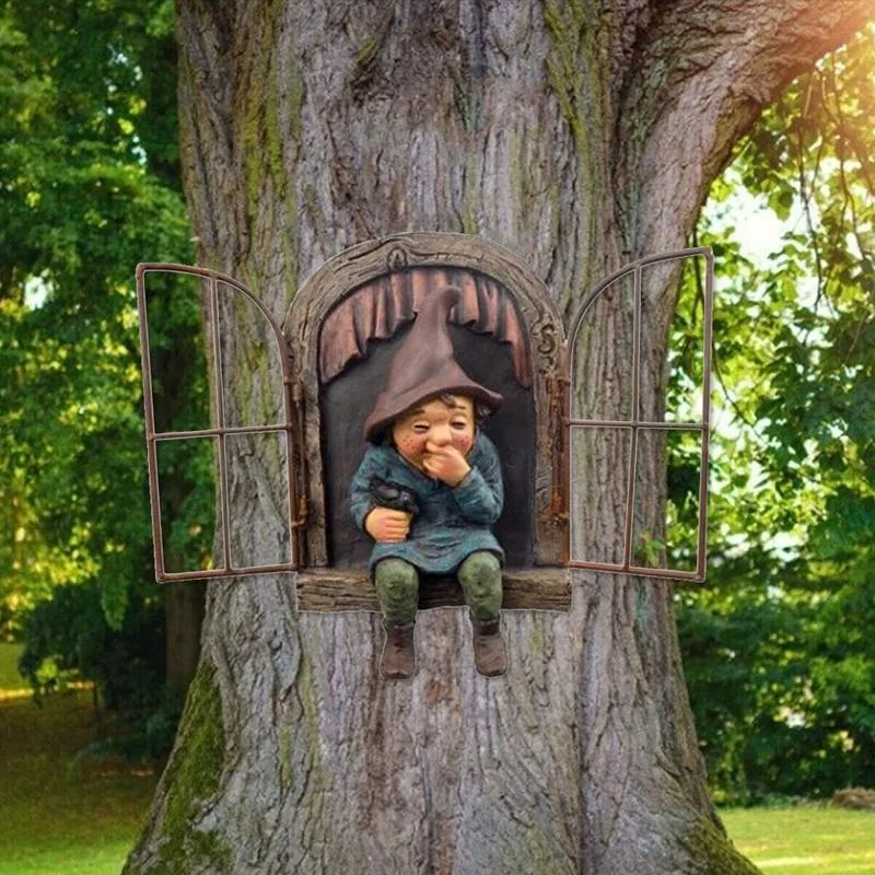 Naughty Garden Statue Elf Go O - đánh giá và giá Home Bargains