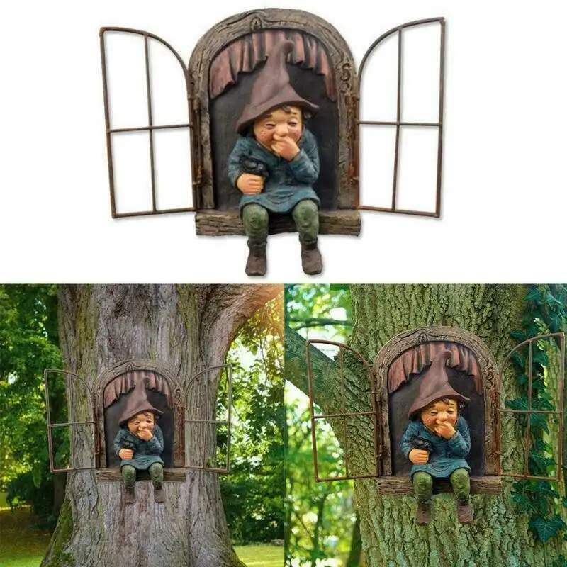 Naughty Garden Statue Elf Go O - đánh giá và giá Home Bargains