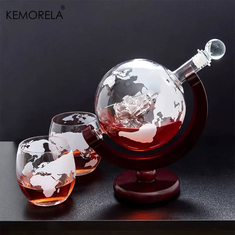 900ML Globe Whiskey Decanter S - đánh giá và giá Decanter Globe Set