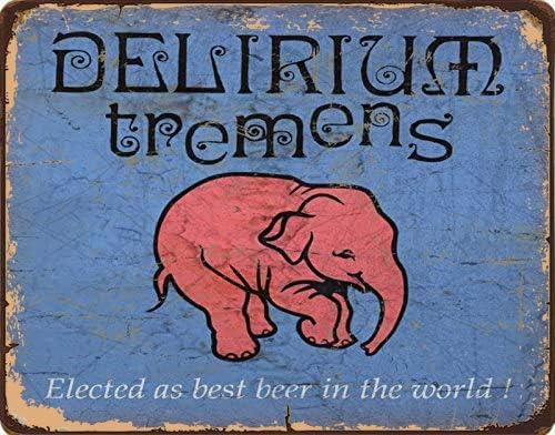 Tin Sign For Delirium Tremens  - đánh giá và giá Home Bar And Coffee