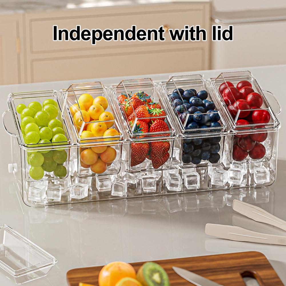 Taco Bar Serving Set for Party - đánh giá và giá Garnish Tray Set