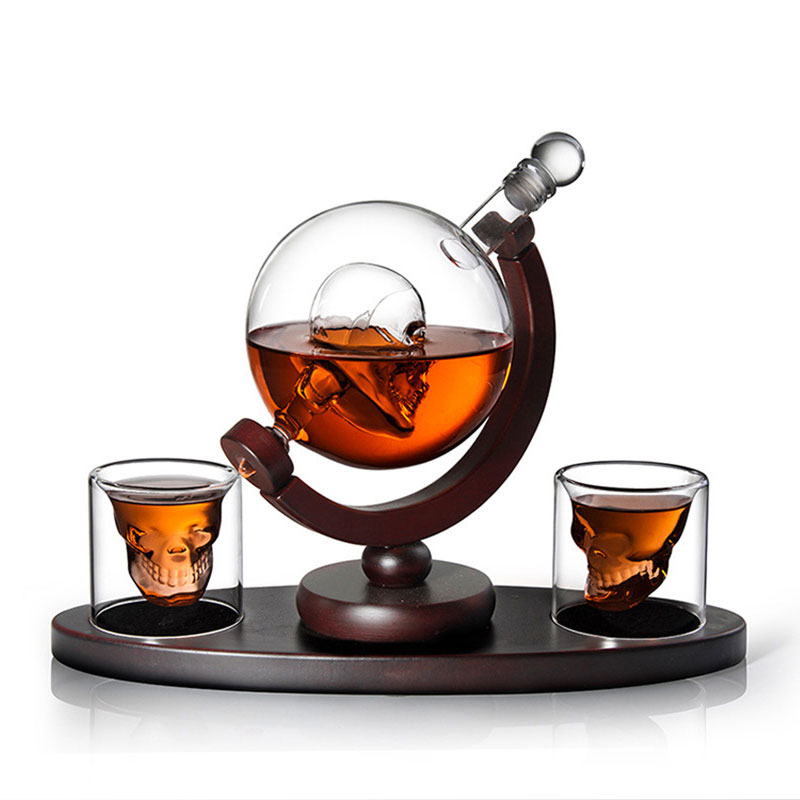 Skull Globe Whiskey Decanter S - đánh giá và giá Decanter Globe Set