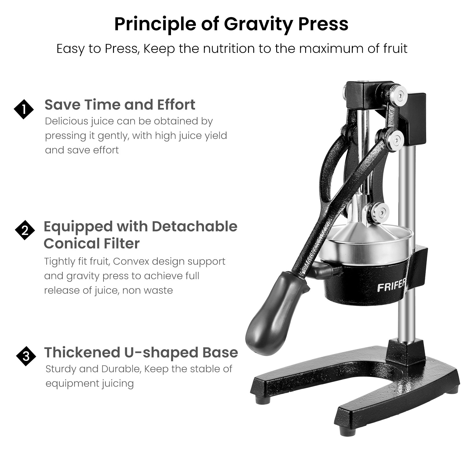 Lightweight stainless steel ma - đánh giá và giá Citrus Juicer Bar